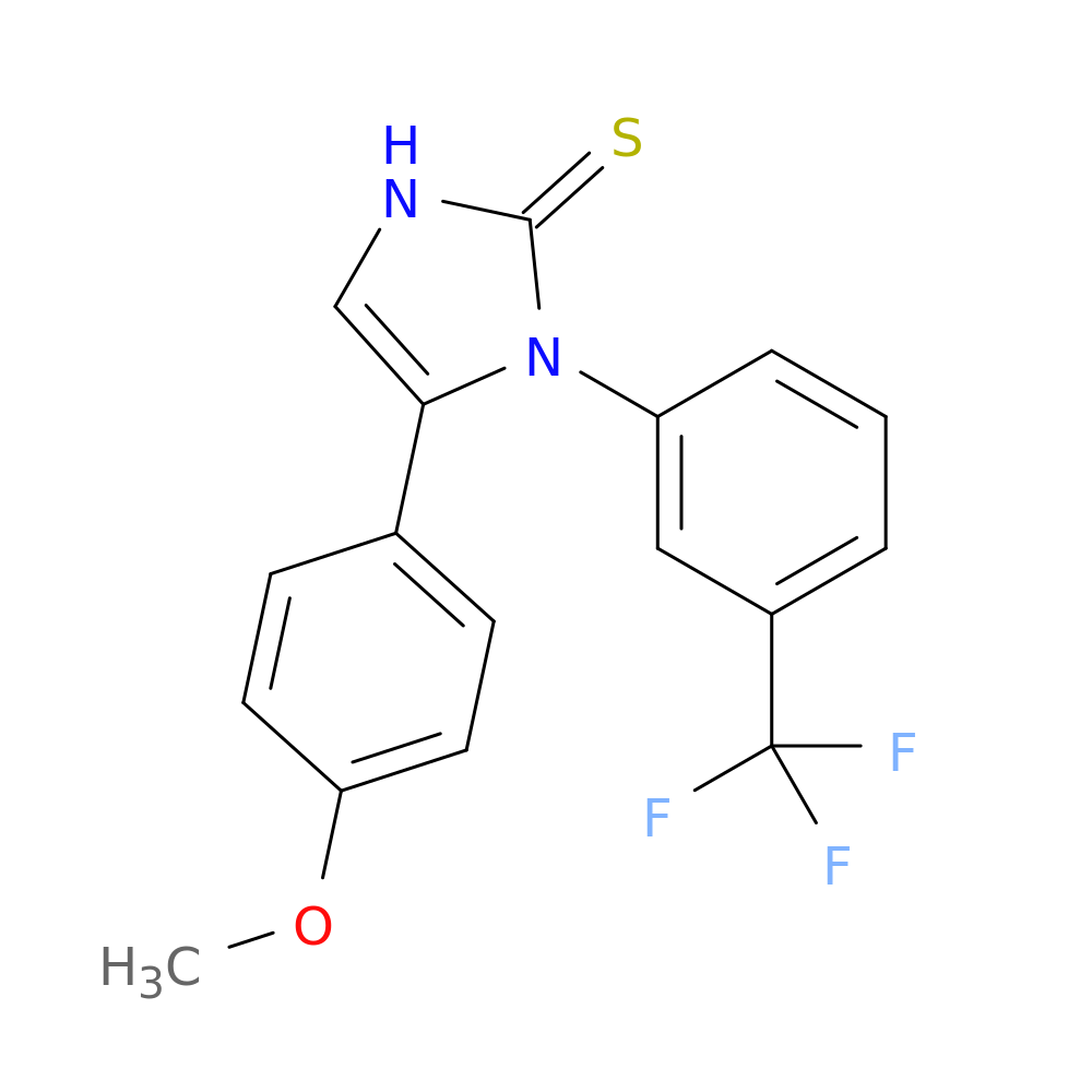 5-(4-methoxyphenyl)-1-[3-(trifluoromethyl)phenyl]-2,3-dihydro-1H-imidazole-2-thione