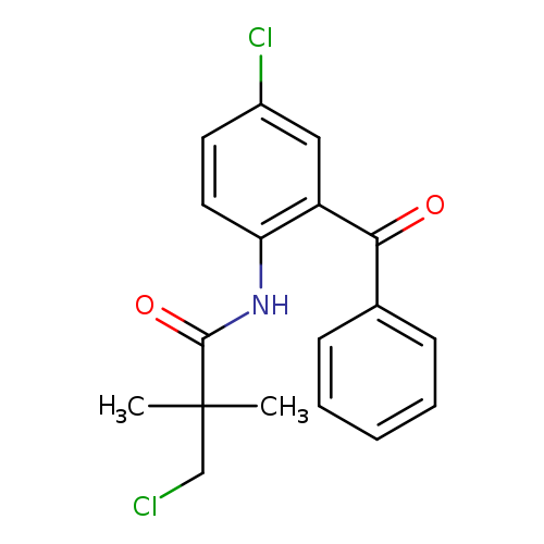 N-(2-benzoyl-4-chlorophenyl)-3-chloro-2,2-dimethylpropanamide
