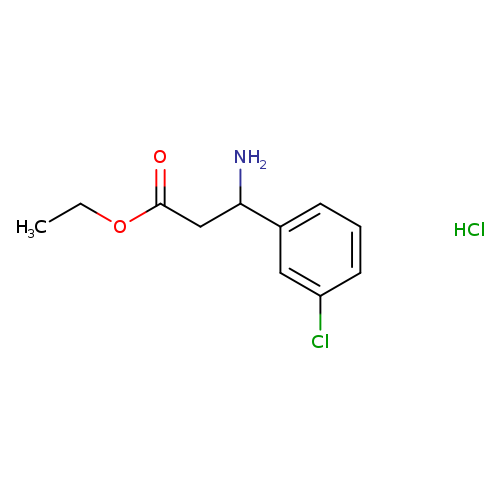 Ethyl 3-amino-3-(3-chlorophenyl)propanoate, HCl