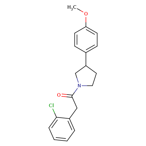 2-(2-chlorophenyl)-1-[3-(4-methoxyphenyl)pyrrolidin-1-yl]ethan-1-one
