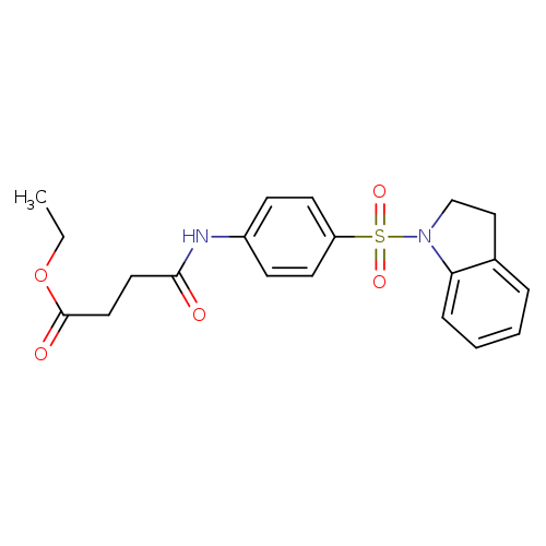 ethyl 3-{[4-(2,3-dihydro-1H-indole-1-sulfonyl)phenyl]carbamoyl}propanoate