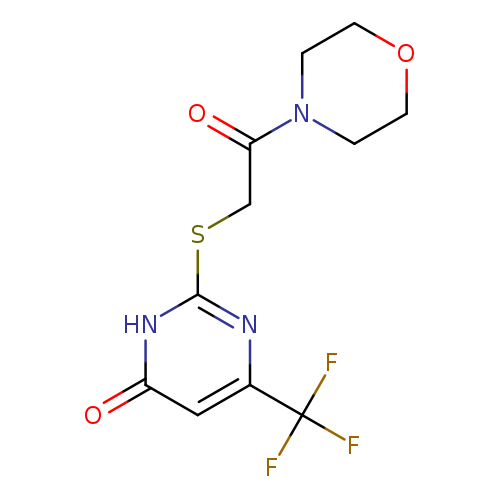 2-{[2-(morpholin-4-yl)-2-oxoethyl]sulfanyl}-6-(trifluoromethyl)-3,4-dihydropyrimidin-4-one