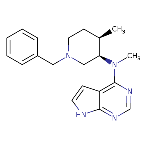 1H-Pyrrolo[2,3-d]pyrimidin-4-amine,N-methyl-N-[(3R,4R)-4-methyl-1-(phenylmethyl)-3-piperidinyl]-