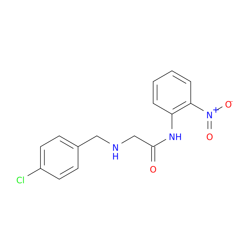 2-{[(4-chlorophenyl)methyl]amino}-N-(2-nitrophenyl)acetamide