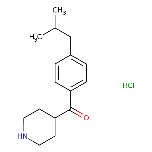 4-[4-(2-methylpropyl)benzoyl]piperidine hydrochloride