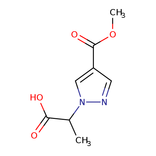 2-[4-(methoxycarbonyl)-1H-pyrazol-1-yl]propanoic acid