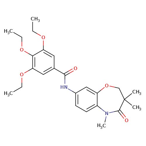 3,4,5-triethoxy-N-(3,3,5-trimethyl-4-oxo-2,3,4,5-tetrahydro-1,5-benzoxazepin-8-yl)benzamide