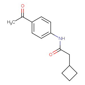 N-(4-Acetylphenyl)-2-cyclobutylacetamide