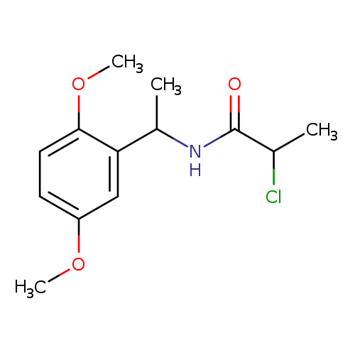 2-chloro-N-[1-(2,5-dimethoxyphenyl)ethyl]propanamide