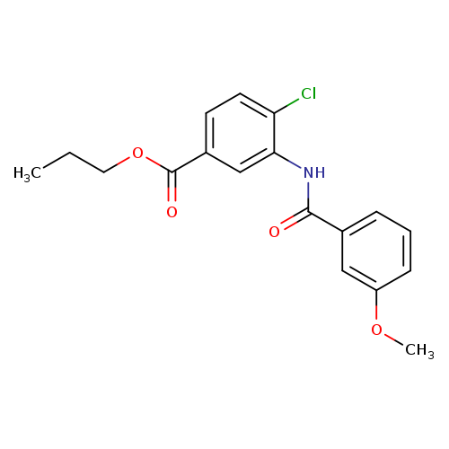 propyl 4-chloro-3-[(3-methoxybenzoyl)amino]benzoate