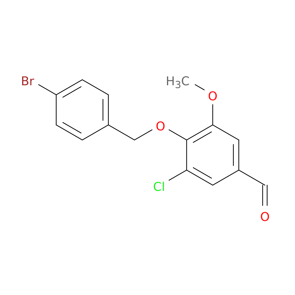 4-[(4-bromobenzyl)oxy]-3-chloro-5-methoxybenzaldehyde