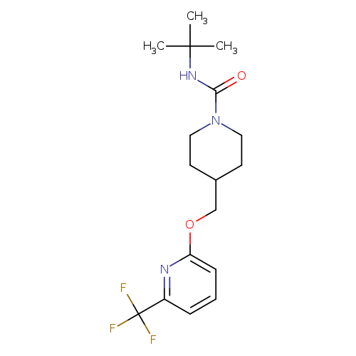 N-tert-butyl-4-({[6-(trifluoromethyl)pyridin-2-yl]oxy}methyl)piperidine-1-carboxamide