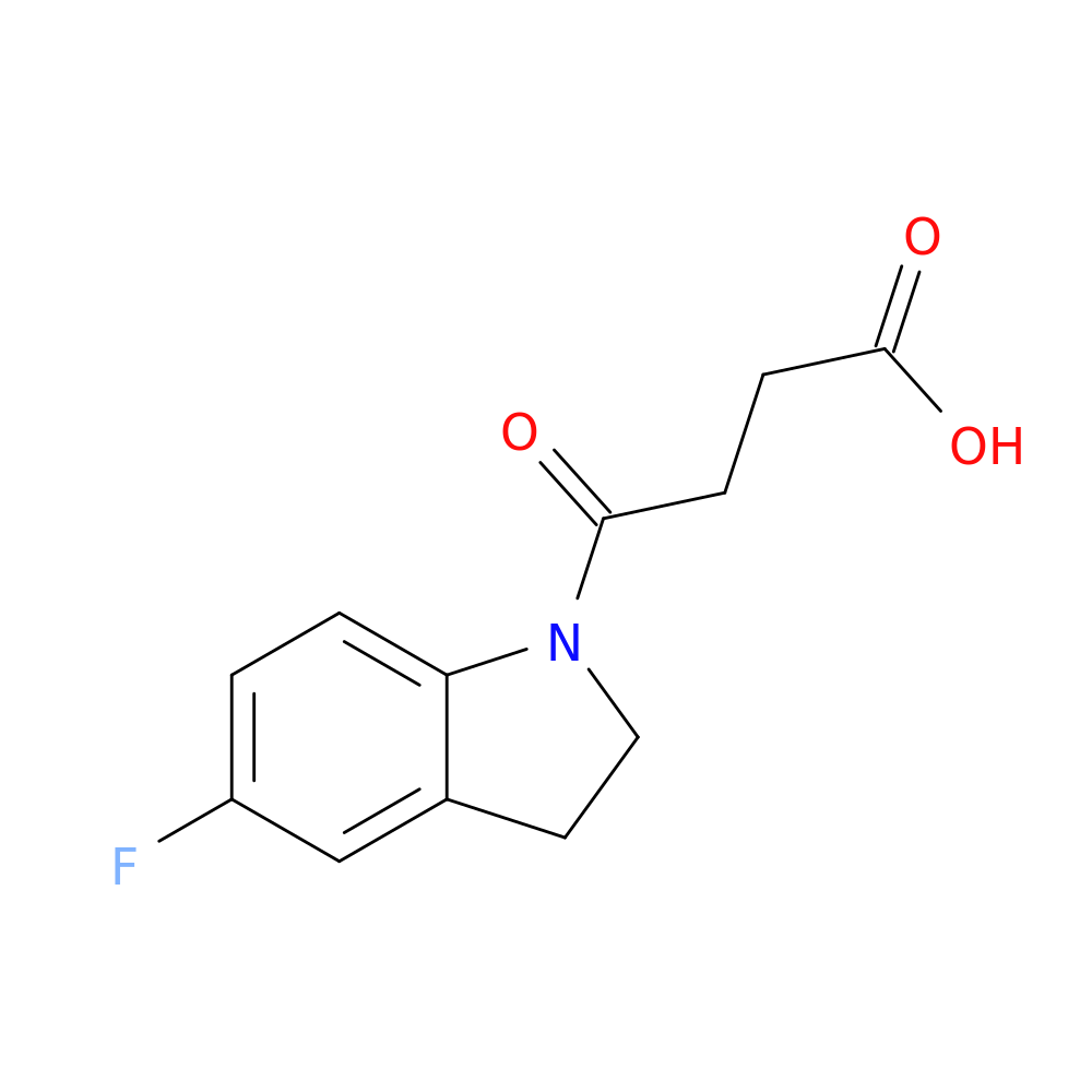 4-(5-Fluoroindolin-1-yl)-4-oxobutanoic acid