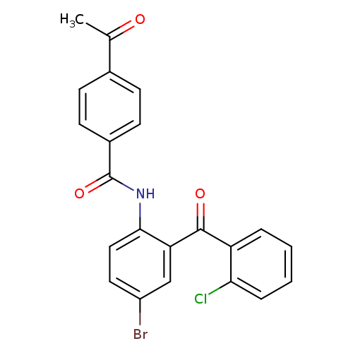4-acetyl-N-[4-bromo-2-(2-chlorobenzoyl)phenyl]benzamide