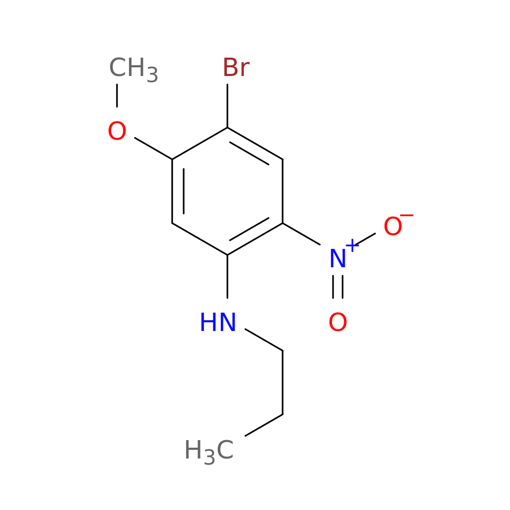 2-Bromo-4-nitro-5-(propylamino)anisole