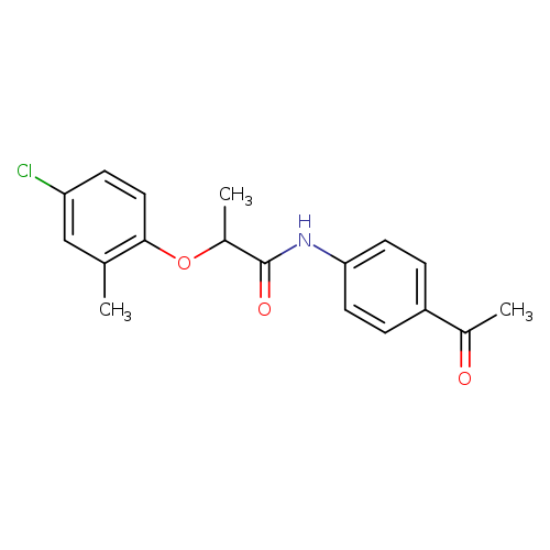 N-(4-Acetylphenyl)-2-(4-chloro-2-methylphenoxy)propanamide