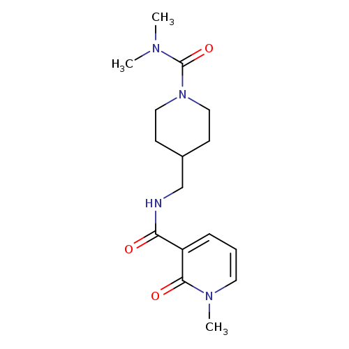 N-{[1-(dimethylcarbamoyl)piperidin-4-yl]methyl}-1-methyl-2-oxo-1,2-dihydropyridine-3-carboxamide