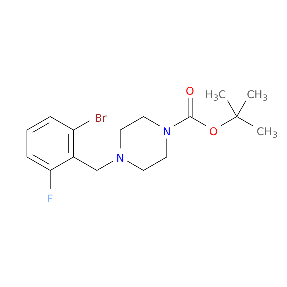 2-(4-BOC-Piperazinomethyl)-1-bromo-3-fluorobenzene