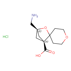 4-(aminomethyl)-3-oxaspiro[bicyclo[2.1.1]hexane-2,4'-oxane]-1-carboxylic acid hydrochloride
