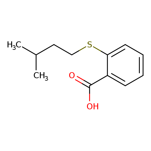 2-[(3-Methylbutyl)thio]benzoic acid