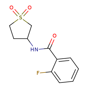 N-(1,1-dioxo-1lambda6-thiolan-3-yl)-2-fluorobenzamide