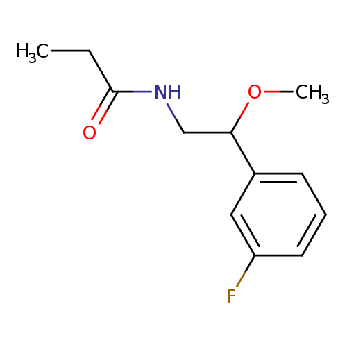 N-[2-(3-fluorophenyl)-2-methoxyethyl]propanamide