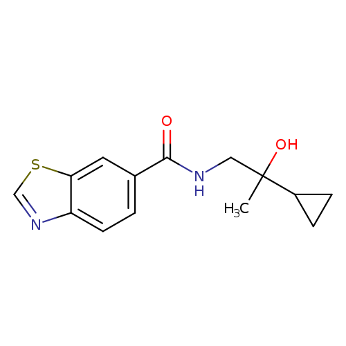 N-(2-cyclopropyl-2-hydroxypropyl)-1,3-benzothiazole-6-carboxamide