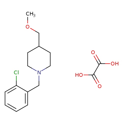 1-[(2-chlorophenyl)methyl]-4-(methoxymethyl)piperidine; oxalic acid