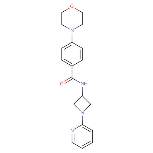 4-(morpholin-4-yl)-N-[1-(pyridin-2-yl)azetidin-3-yl]benzamide