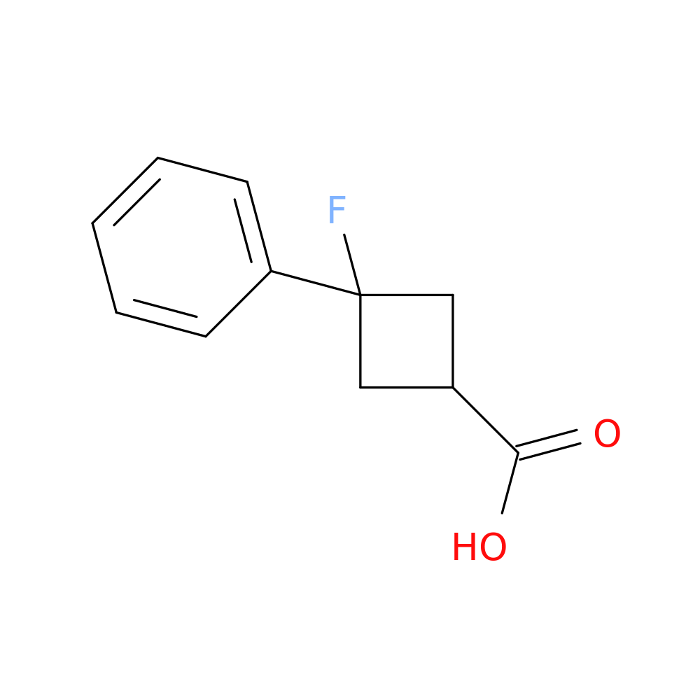 3-fluoro-3-phenylcyclobutane-1-carboxylic acid