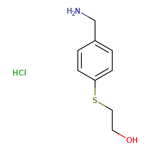 2-{[4-(aminomethyl)phenyl]sulfanyl}ethan-1-olhydrochloride