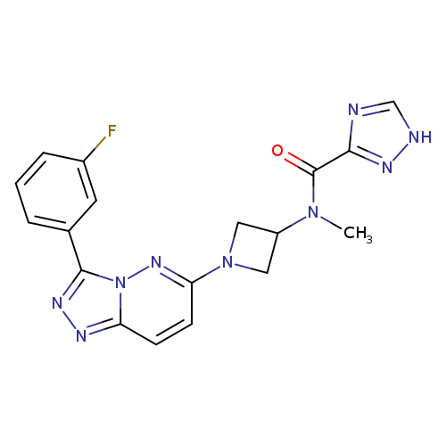 N-{1-[3-(3-fluorophenyl)-[1,2,4]triazolo[4,3-b]pyridazin-6-yl]azetidin-3-yl}-N-methyl-1H-1,2,4-triazole-3-carboxamide