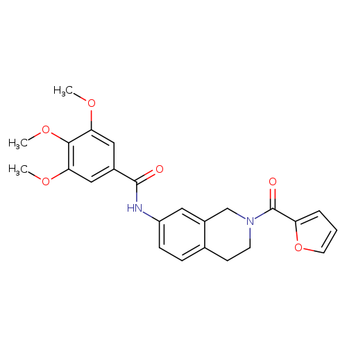 N-[2-(furan-2-carbonyl)-1,2,3,4-tetrahydroisoquinolin-7-yl]-3,4,5-trimethoxybenzamide
