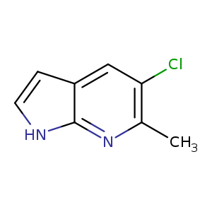1H-Pyrrolo[2,3-b]pyridine, 5-chloro-6-methyl-
