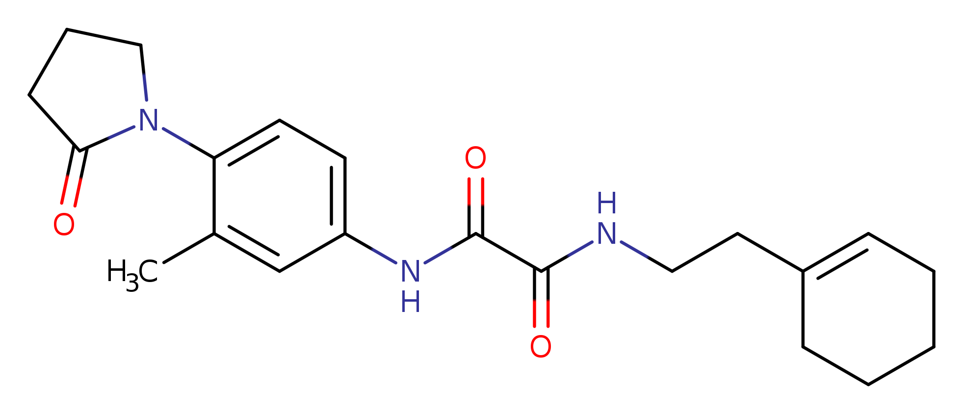 N'-[2-(cyclohex-1-en-1-yl)ethyl]-N-[3-methyl-4-(2-oxopyrrolidin-1-yl)phenyl]ethanediamide