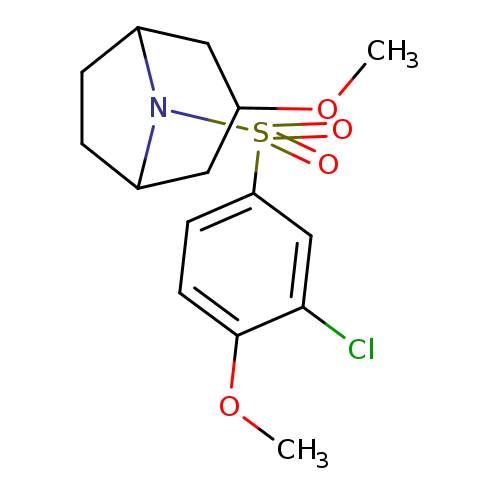 8-(3-chloro-4-methoxybenzenesulfonyl)-3-methoxy-8-azabicyclo[3.2.1]octane