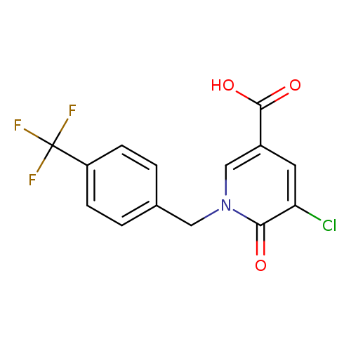 5-Chloro-6-oxo-1-[4-(trifluoromethyl)benzyl]-1,6-dihydro-3-pyridinecarboxylic acid