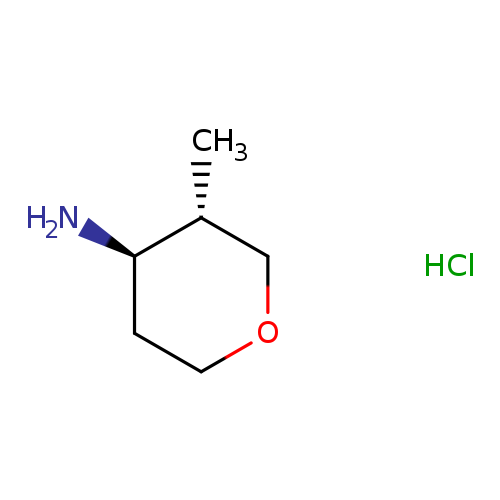 2H-Pyran-4-amine, tetrahydro-3-methyl-, hydrochloride (1:1), (3R,4S)-rel-