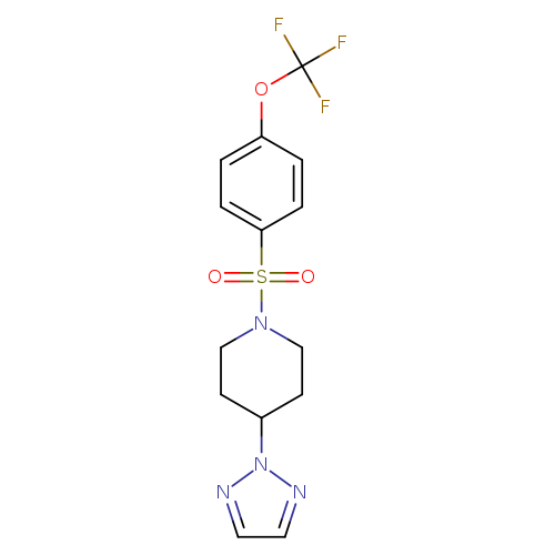 4-(2H-1,2,3-triazol-2-yl)-1-[4-(trifluoromethoxy)benzenesulfonyl]piperidine