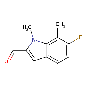 6-fluoro-1,7-dimethyl-1H-indole-2-carbaldehyde
