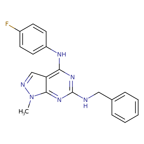 N6-benzyl-N4-(4-fluorophenyl)-1-methyl-1H-pyrazolo[3,4-d]pyrimidine-4,6-diamine