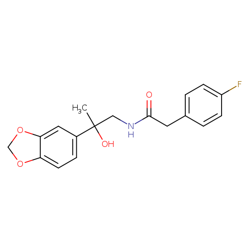 N-[2-(2H-1,3-benzodioxol-5-yl)-2-hydroxypropyl]-2-(4-fluorophenyl)acetamide