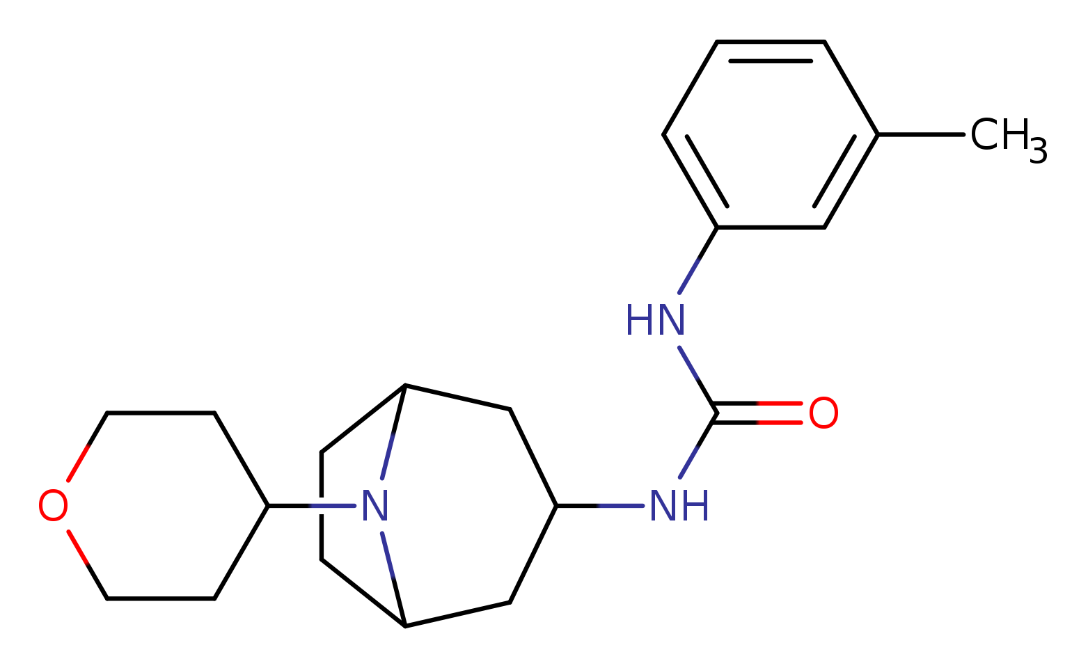 1-(3-methylphenyl)-3-[8-(oxan-4-yl)-8-azabicyclo[3.2.1]octan-3-yl]urea