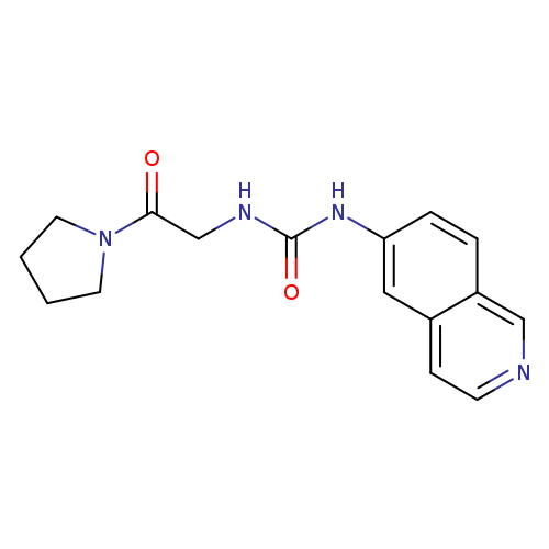 N-6-Isoquinolinyl-N'-[2-oxo-2-(1-pyrrolidinyl)ethyl]urea