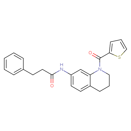 BENZENEPROPANAMIDE, N-[1,2,3,4-TETRAHYDRO-1-(2-THIENYLCARBONYL)-7-QUINOLINYL]-