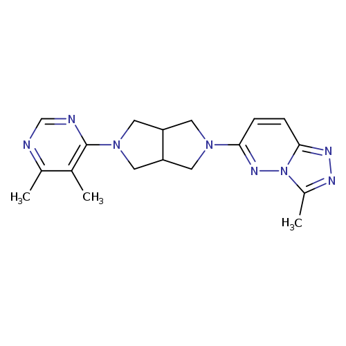 4,5-dimethyl-6-(5-{3-methyl-[1,2,4]triazolo[4,3-b]pyridazin-6-yl}-octahydropyrrolo[3,4-c]pyrrol-2-yl)pyrimidine