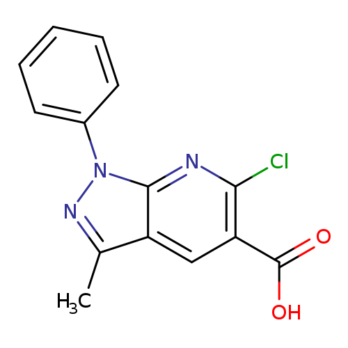 6-chloro-3-methyl-1-phenyl-1H-pyrazolo[3,4-b]pyridine-5-carboxylicacid