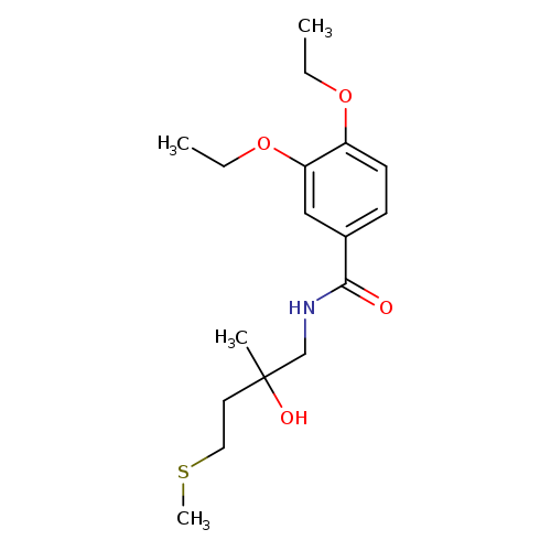 3,4-diethoxy-N-[2-hydroxy-2-methyl-4-(methylsulfanyl)butyl]benzamide