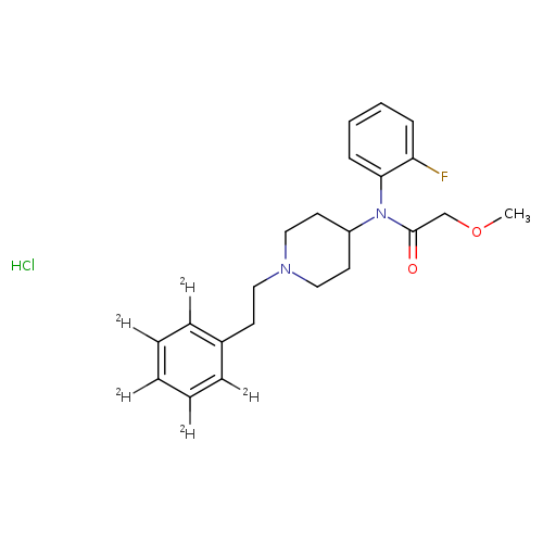N-(2-fluorophenyl)-2-methoxy-N-[1-(2-phenylethyl-d5)-4-piperidinyl]-acetamide,monohydrochloride