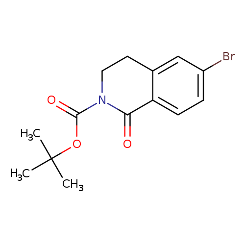 2(1H)​-​Isoquinolinecarboxyl​ic acid, 6-​bromo-​3,​4-​dihydro-​1-​oxo-​, 1,​1-​dimethylethyl ester
